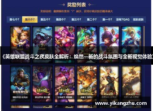 《英雄联盟战斗之夜皮肤全解析：焕然一新的战斗氛围与全新视觉体验》